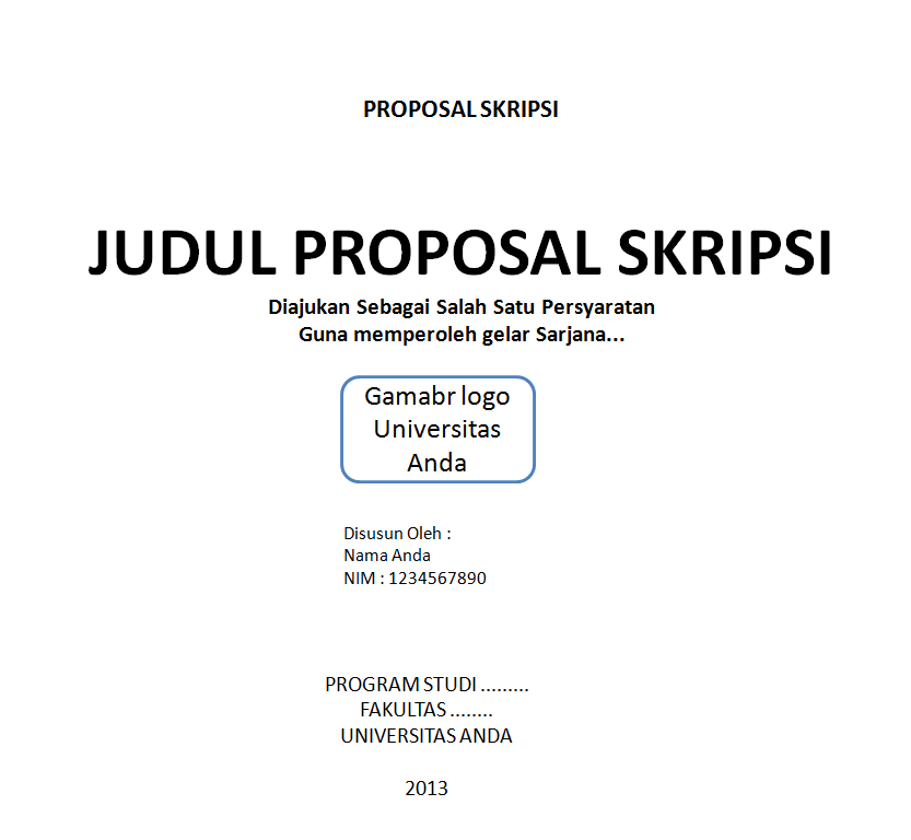 Contoh proposal judul skripsi teknik informatika contoh 