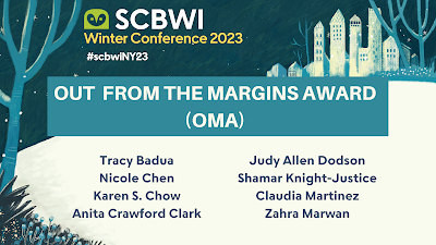 slide announcing the winners of the Out From the Margins Award