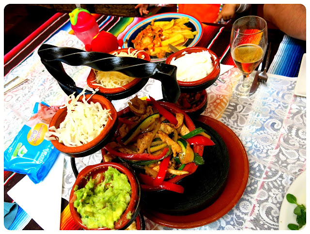 Photo of build-your-own fajitas at Cielito Lindo in Nerja