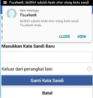 Cara Mengembalikan Kata Sandi Facebook Yang Lupa