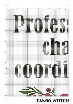 Professional chaos coordinator teacher funny cross stitch pattern