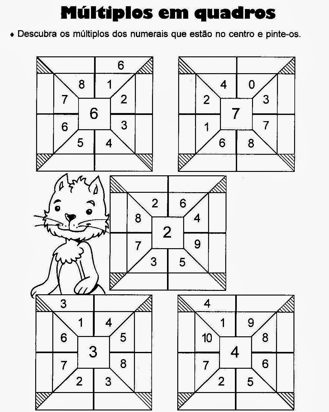 Atividades de matemática para imprimir 5 ano