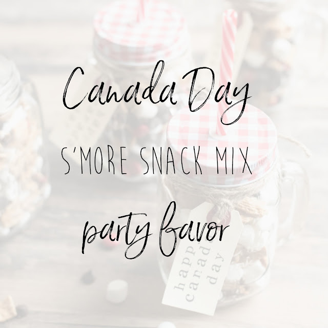 Canada Day S'more Snack Mix Party Favor Graphic