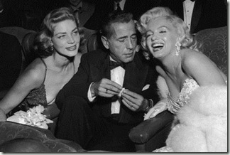 Bogart, Bacall y Monroe