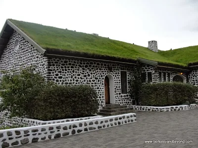 exterior of Gunnar Gunnarsson Museum at Skriduklaustur in Iceland