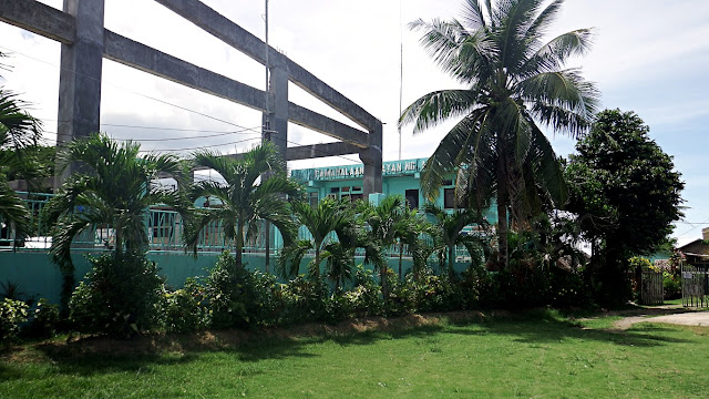 the municipal hall as viewed from the church grounds of St. Anthony of Padua Parish Church in Mondragon Northern Samar