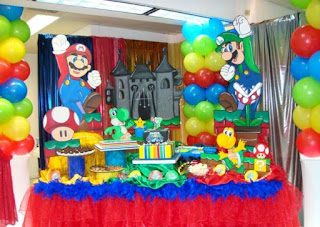 Fiestas Infantiles Decoradas con Mario Bros