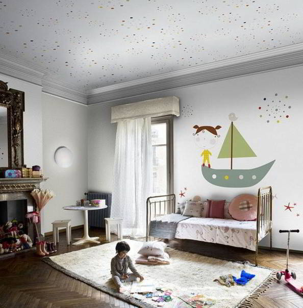  30 desain model plafon  kamar tidur utama anak 