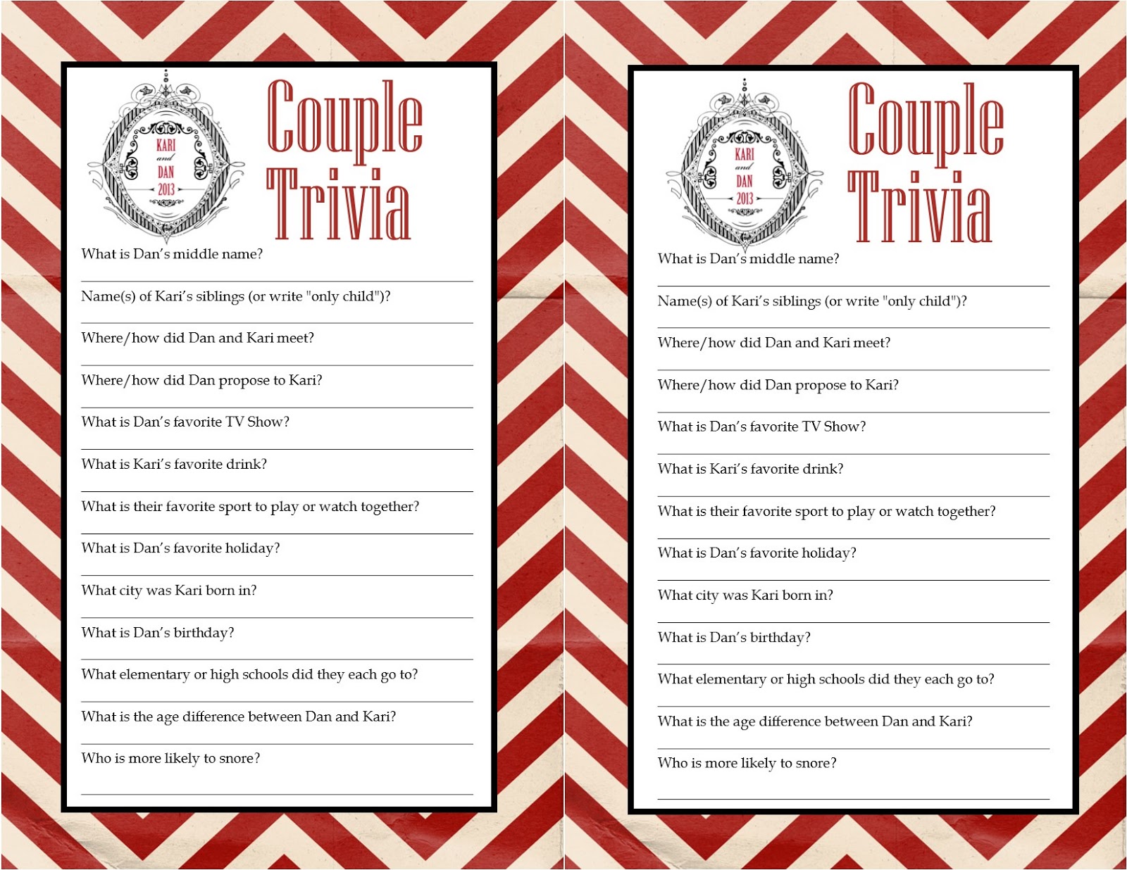 printouts+trivia