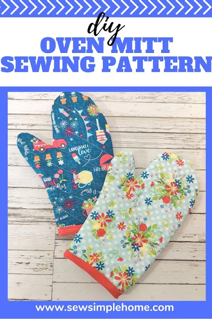 Create your own kitchen accessories like this easy oven mitt pattern.
