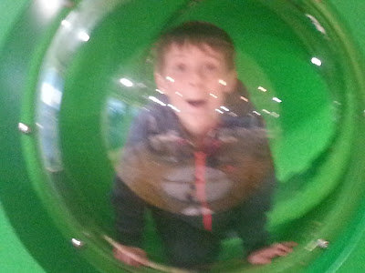 Boy in Perspex Bubble