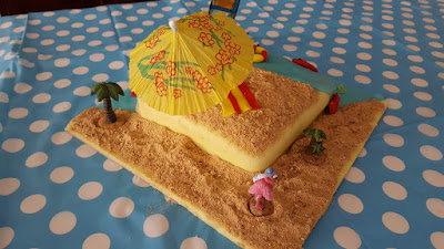 A "Day at the Beach" cake