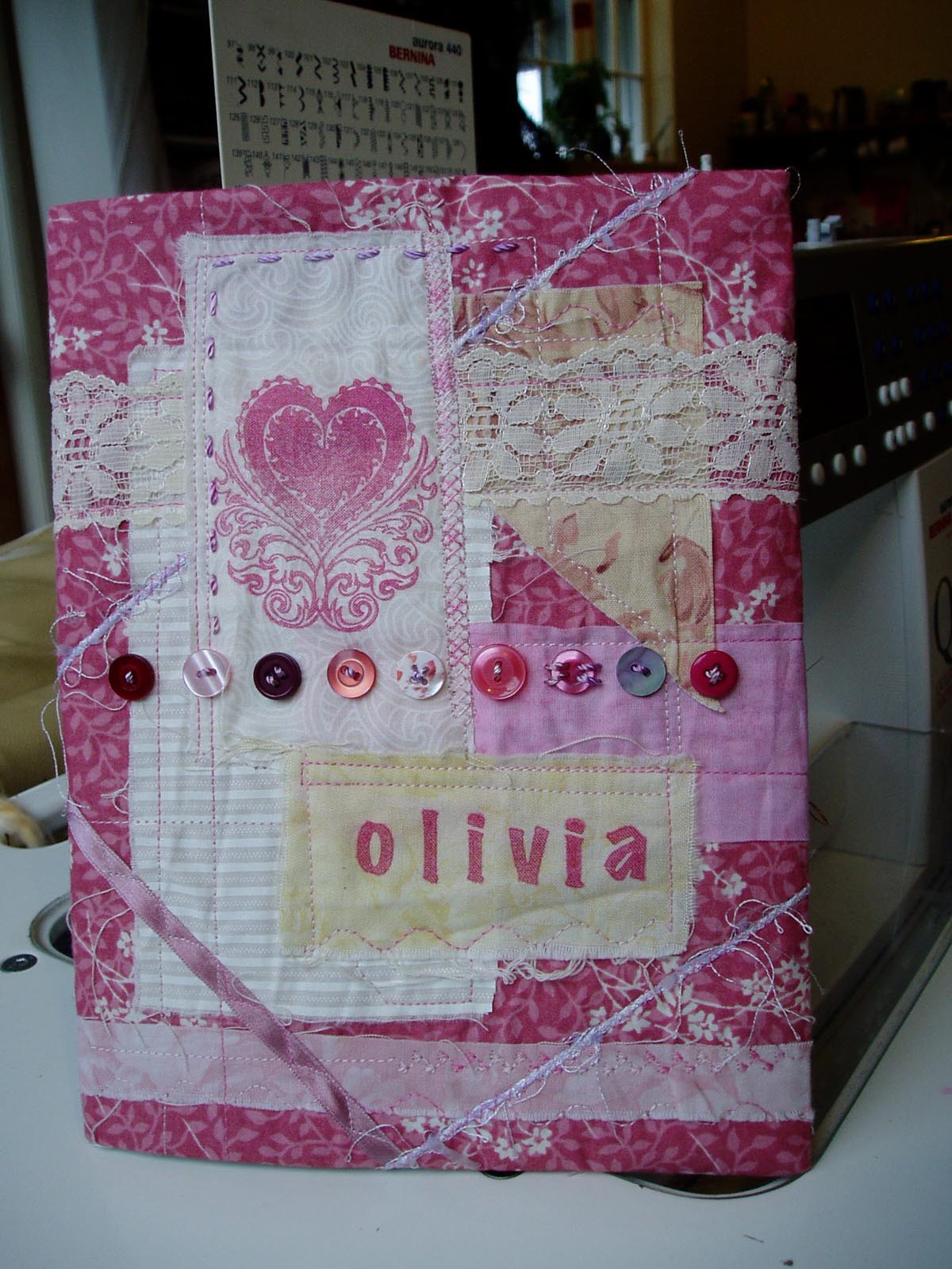 Charlotte Scott Textile Artist Fabric Book Cover Tutorial