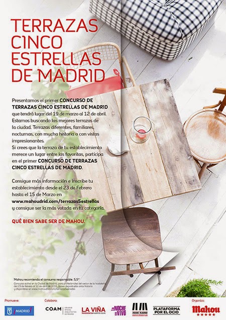 El Ayuntamiento de Madrid y Mahou San Miguel buscan la mejor terraza de la capital