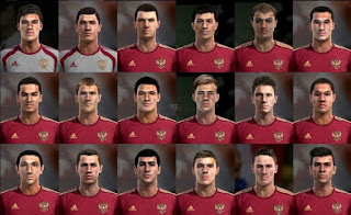 Facepack Russia National Sub 19 Team full Pes 2013