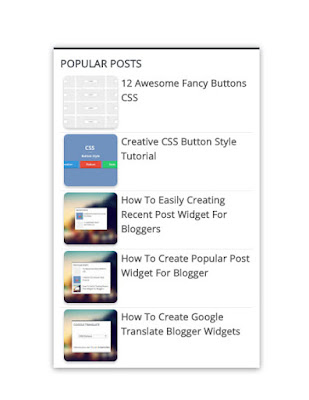 popular post widget for blogger