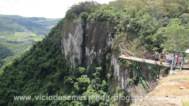 Precipício de 150 metros, Parque de Aventuras Gasper, Bento Gonçalves