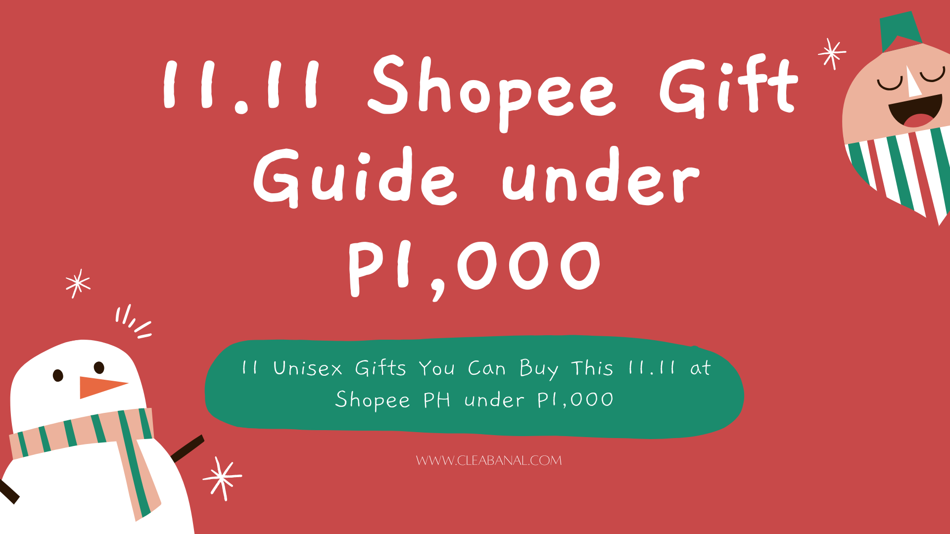 11 Unisex Gifts You Can Buy at Shopee 11.11 Under P1,000