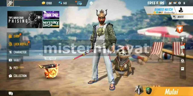 Cara Dapat Topeng Oni Season 1 Gratis + Background Advance Server FF