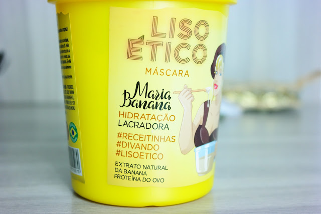 liso ético, nova Muriel, maria banana, cabelos mais hidratados, brilho, proteína do ovo, potássio, extrato da banana, cuidados com os cabelos, fios mais lisos, cabelo alinhado