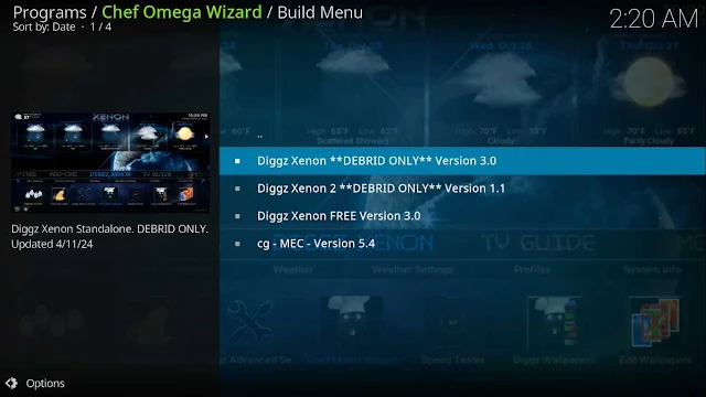 Diggz Xenon Kodi Build