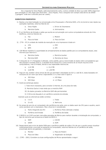 APOSTILA DE INFORMÁTICA PARA CONCURSOS PÚBLICOS