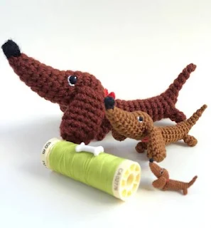 PATRON GRATIS PERRO SALCHICHA AMIGURUMI 63358