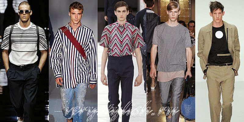 Spring Summer 2015 Men's Shirts And T-Shirts Fashion Trends