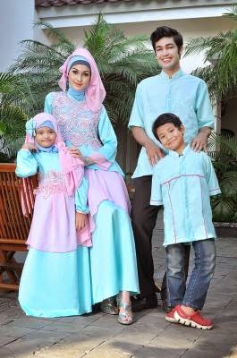  Busana Muslim Couple Keluarga Ayah Ibu dan Anak 