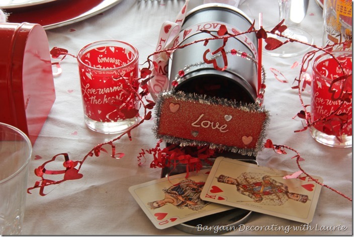 Valentine Tablescape-Bargain Decorating with Laurie