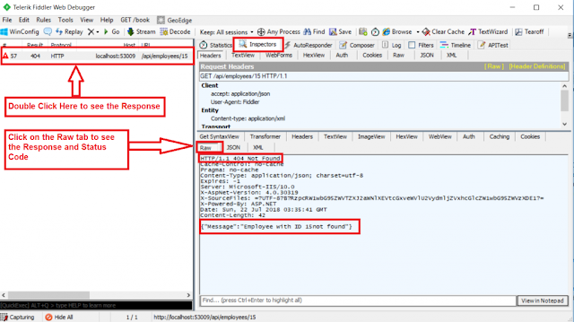 implementing the GET Method in WEB API