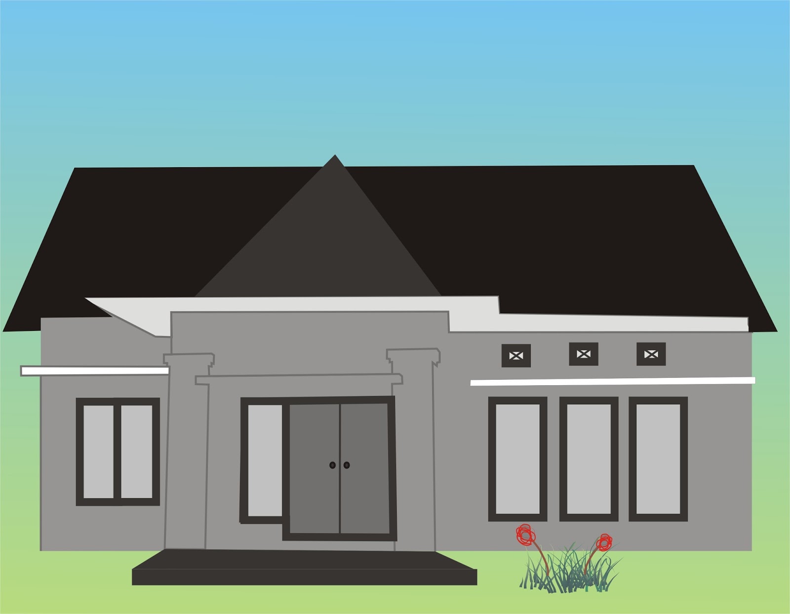 Gambar Desain Rumah Minimalis Dengan Coreldraw Wallpaper Dinding