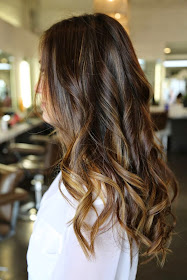 Brown Hair with Caramel Highlights