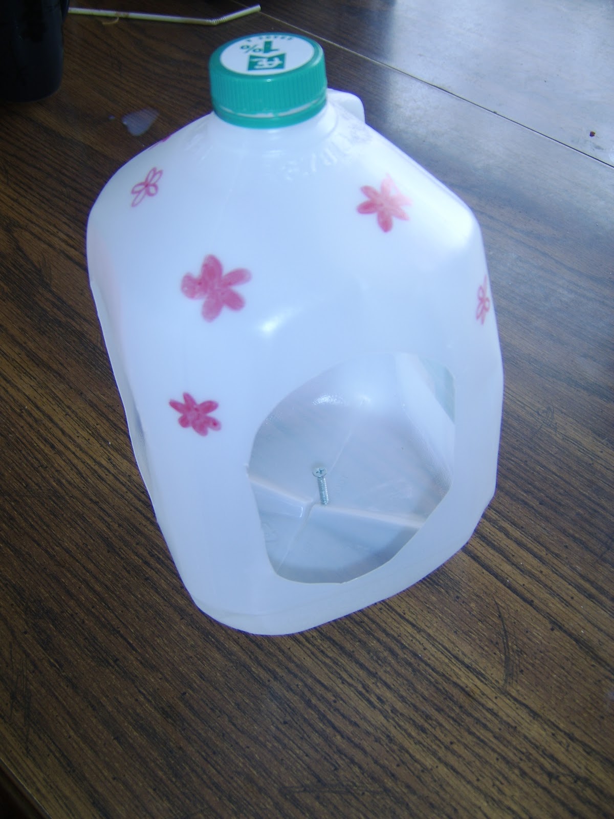 Homemade Milk Jug Bird Feeder