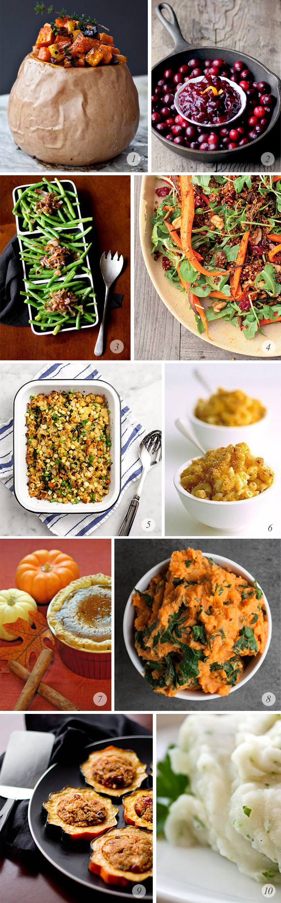 10 Great Vegetarian Thanksgiving Recipes // Bubby and Bean