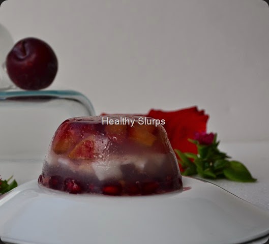 Triple layered Plum Terrine