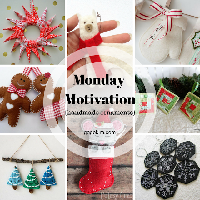 Monday Motivation { handmade ornaments}