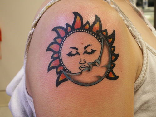 sun and moon tattoo designs. Sun Moon Tattoos Design Ideas