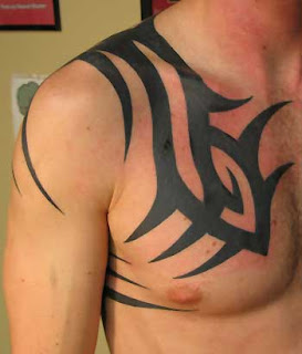 tribal tattoos on chest