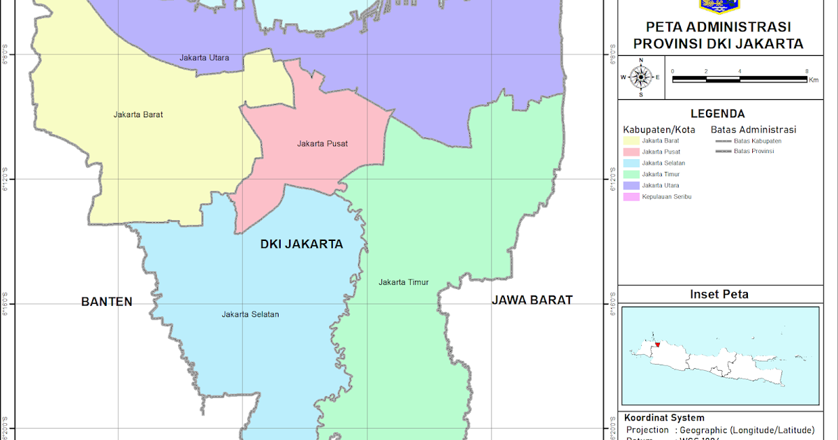  Peta  Administrasi Provinsi DKI  Jakarta  NeededThing