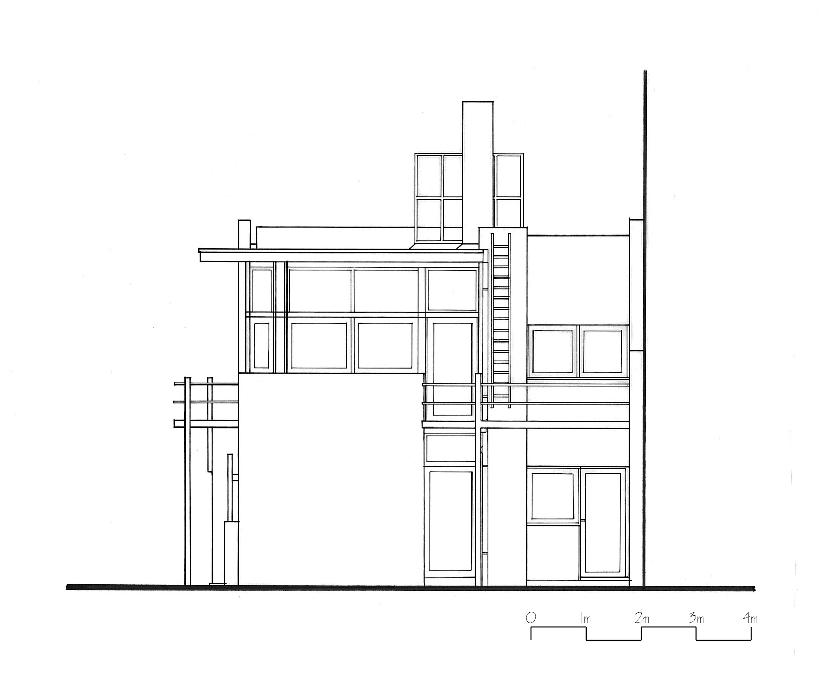 Schroder House Floor Plan Dimensions