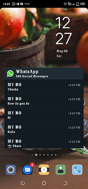 How to see WhatsApp chats on Android widget