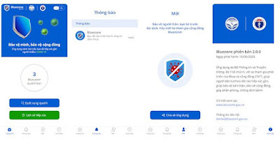 Cảnh báo Covid-19 trên điện thoại