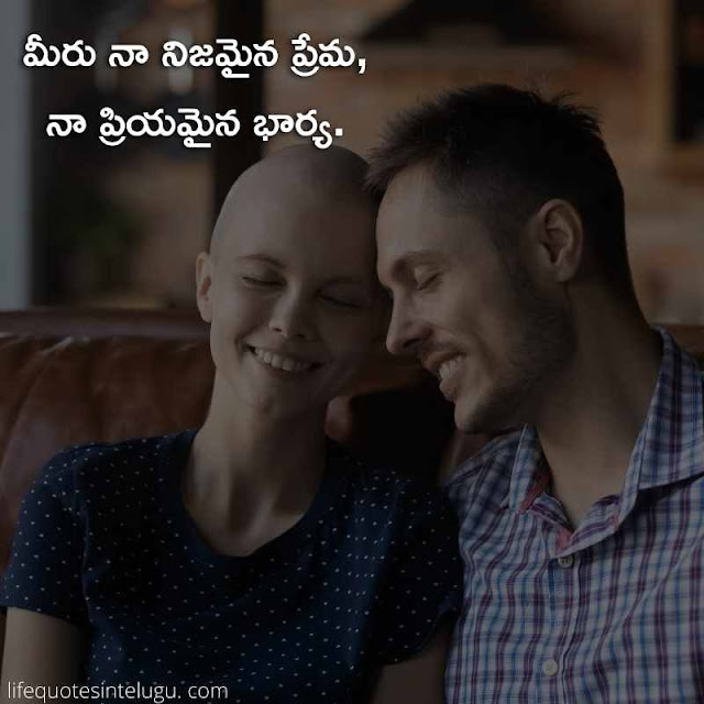 Wife and Husband Quotes In Telugu