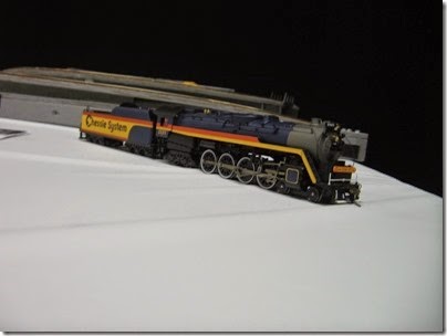 IMG_5323 HO-Scale Chessie Steam Special T-1 4-8-4 #2101 by Precision Craft Models at the WGH Show in Portland, OR on February 17, 2007