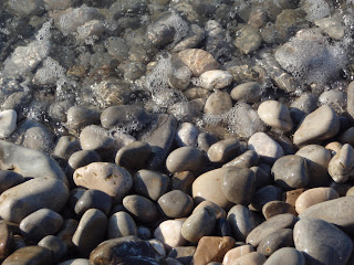 pebbled beach