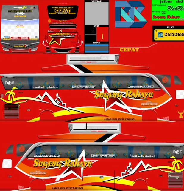 Livery Bussid Format PNG Sugeng Rahayu