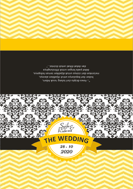 Download Template Desain Undangan Pernikahan Simple dan Elegan