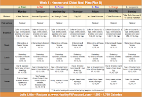 Hammer and Chisel Meal Plan, Women's review, www.HealthyFitFocused.com, Julie Little Fitness