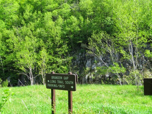 Brandon Gap sign Long Trail